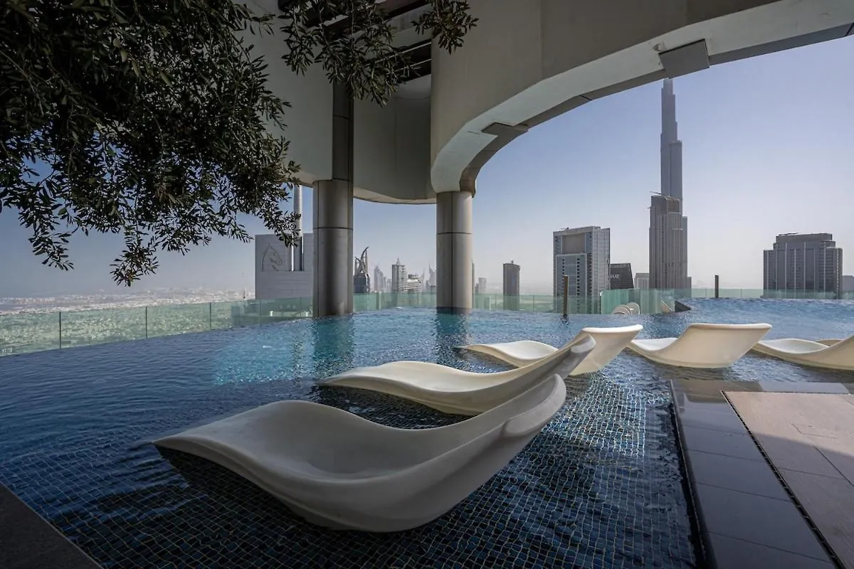 Paramount Midtown - Fullburj Khalifa View With Rooftop Pool location